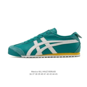 ASICS Onitsuka Tiger Mexico 66 Classic Leather Sneakers for Men and Women