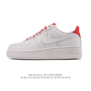 Nike Air Force 1 '07 Low White Leather Casual Sneakers for Men and Women