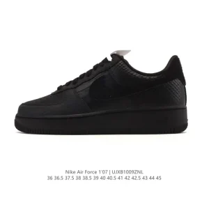 Nike Air Force 1 07 Low White Leather Sneakers for Men and Women