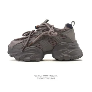 Gg Cc Luxury Chunky Sneaker for Women with 5cm Height Increase