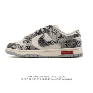 Nike Dunk Low Retro Louis Vuitton Collaboration Vintage Basketball Skateboarding Shoes