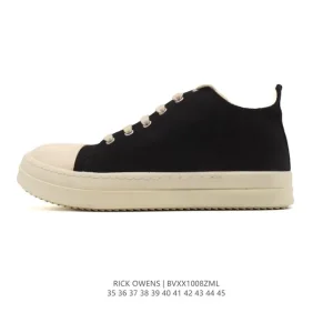 Rick Owens Retro Chunky Lace Low-Top Streetwear Sneakers