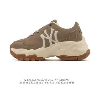 MLB Bigball Chunky Pixel Retro Dad Sneakers with Deconstruction Straps