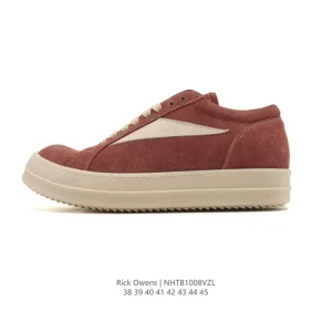 Rick Owens Chunky Lace Low Top Retro Street Skate Shoes