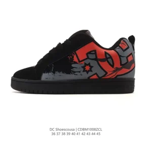 DC Shoes Cbgb Collaboration Skateboarding Shoes for Men and Women
