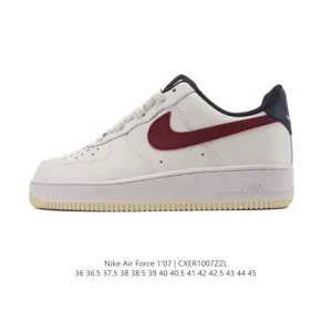 Nike Air Force 1 '07 Low Fv8105 White Leather Casual Sneakers