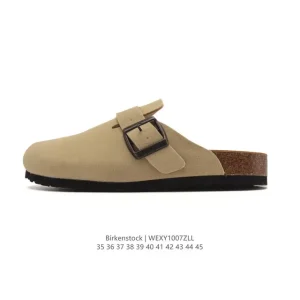 Birkenstock Boston Suede Shearling Shearling Lined Suede Leather Sandal