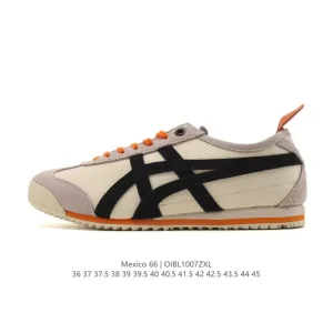 ASICS Onitsuka Tiger Mexico 66 Classic Leather Sneakers for Men and Women