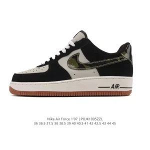 Nike Air Force 1 '07 Low White Leather Casual Sneakers for Men and Women