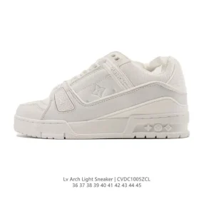 Louis Vuitton Trainer Sneaker Low Men's Fashion Luxury Leather Shoes