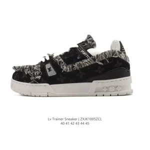 Louis Vuitton Trainer Sneaker Low Men's Canvas Fashion Shoes