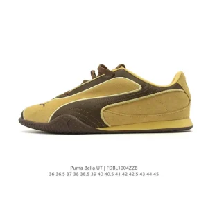 Puma Bella Ut Low-Top Leather Lifestyle Sneaker with Softfoam+ Cushioning