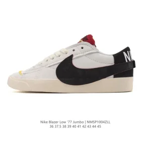 Nike Blazer Low '77 Jumbo Vintage Sneakers with Oversized Swoosh