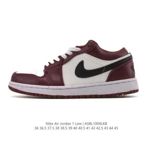 Air Jordan 1 Low Retro Classic Leather Basketball Shoes
