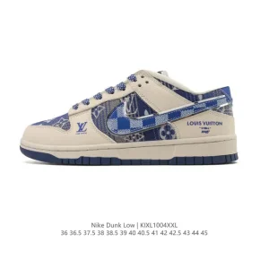 Nike SB Dunk Low Pro XD1588 Vintage Leather Skateboarding Shoes for Men and Women