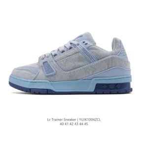 Louis Vuitton Trainer Sneaker Low Men's Fashion Canvas Shoes