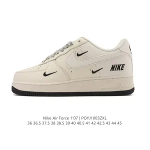 Nike Air Force 1 '07 Low White Leather Sneakers for Men and Women