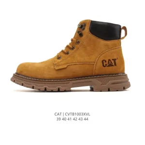 Cat Men's Classic Martin Boots Thick Sole Outdoor Hiking Shoes