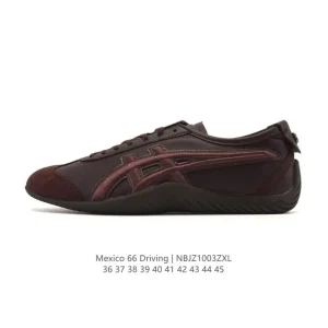 Onitsuka Tiger Mexico 66 Driving Shoes White Leather Alcantara