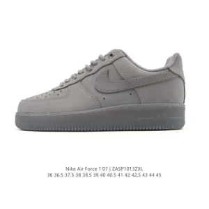 Nike Air Force 1 07 Low White Leather Casual Sneakers for Men and Women