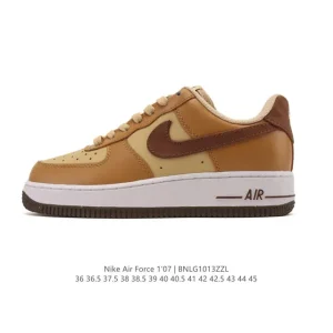 Nike Air Force 1 '07 Low White Leather Sneakers for Men and Women