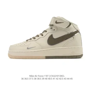 Nike Air Force 1 Low 07 White Leather Sneakers for Men and Women