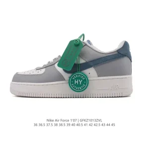 Nike Air Force 1 07 Low White Leather Sneakers
