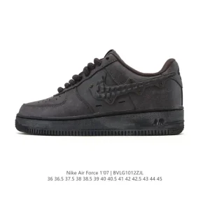 Nike Air Force 1 Low 07 White Leather Sneakers for Men and Women