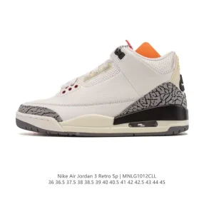 Jordan Air 3 Retro SE Men's Basketball Shoes with Visible Air Cushioning
