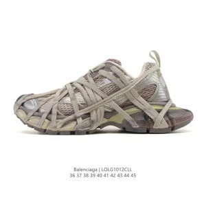 Balenciaga 3XL Sneakers Low Top Retro Dad Shoes with Mesh and Reflective Details