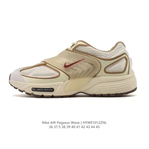 Nike Pegasus Wave Men's Women's Running Shoes Retro Comfort Low Cut Breathable Wave Aesthetics
