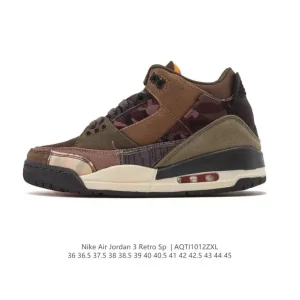 Jordan Air 3 Retro SE Men's Basketball Shoes with Visible Air Cushioning