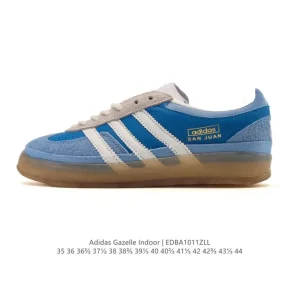 Adidas Bad Bunny Gazelle Indoor White Leather Sneakers