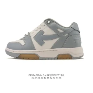 Off-White Out Of Office Low Top Lace Up Fashion Sneakers Thick Sole White Shoes