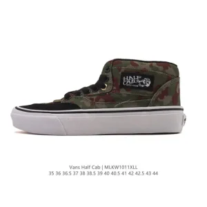 Vans Half Cab Mid Top Vulcanized Skate Shoes Autumn Winter Classic Retro Unisex