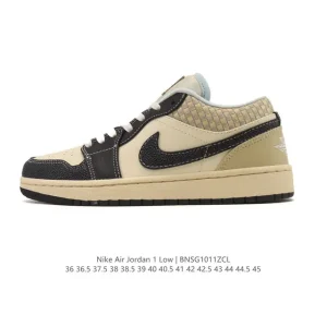 Jordan AJ1 Low Retro Low-Top Basketball Shoe with Air Cushioning