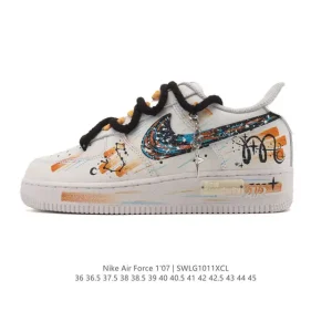 Nike Air Force 1 Low 07 White Leather Casual Sneakers for Men and Women