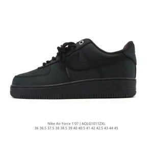 Nike Air Force 1 07 Low White Leather Casual Sneakers for Men and Women