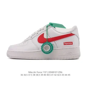 Nike Air Force 1 07 Low White Leather Sneakers for Men and Women
