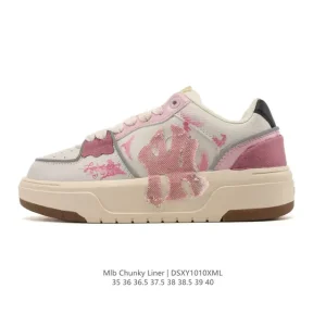 MLB Chunky Liner Basic Women's Leather Street Sneakers