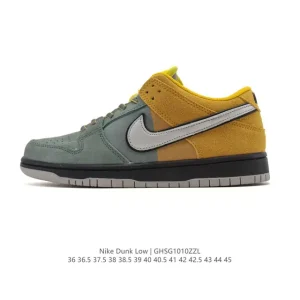 Nike SB Dunk Low Pro Ib6206 Vintage Leather Skateboarding Shoes for Men and Women