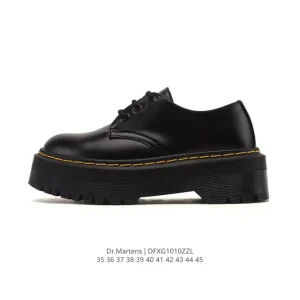 Dr Martens Low-Platform Leather Boots for Men and Women