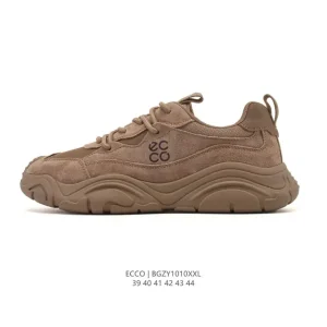 ECCO Men's Outdoor Leisure Sneakers Breathable Lightweight Lace-up Shoes