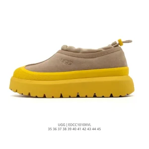 UGG Retro Low-Top Sneakers with Wool Lining and Thick Sole