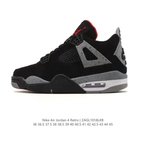 Jordan Air 4 Retro OG Black Cement Men's Basketball Shoes