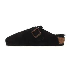 Birkenstock Boston Suede Shearling Slipper for Men and Women