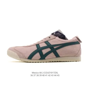 ASICS Onitsuka Tiger Mexico 66 Classic Vintage Leather Sneakers