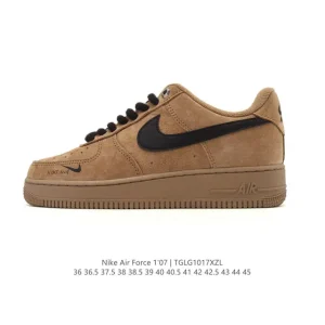 Nike Air Force 1 Low 2025 White Leather Sneakers with Air Cushion
