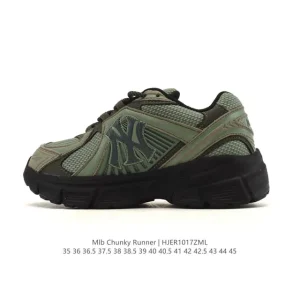 MLB Chunky Runner Liner Low Top Thick Sole Retro Running Shoes 2025 New York Yankees