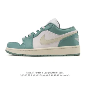 Jordan Air 1 Low Retro Leather Basketball Shoes with Air Cushion